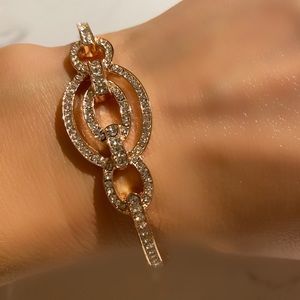Anne Klein Rose Gold Eternity Bracelet